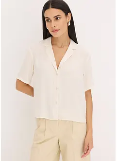 Chemisier en satin avec col à revers, bonprix