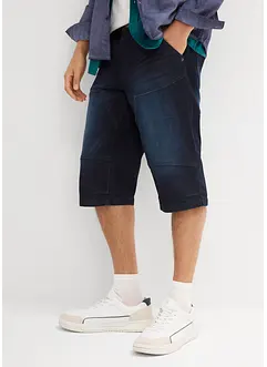 Long bermuda en jean extensible, Regular, bonprix