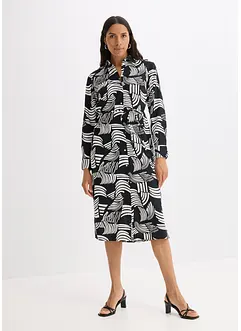 Robe-chemise imprimée et légère en lin majoritaire, bonprix