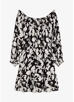 Robe imprimée col Bardot, bonprix