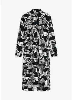 Robe-chemise imprimée et légère en lin majoritaire, bonprix