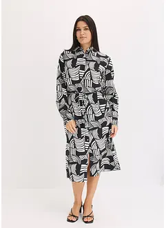 Robe-chemise imprimée et légère en lin majoritaire, bonprix