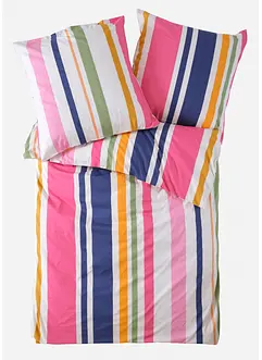Parure de lit en percale rayée, bonprix