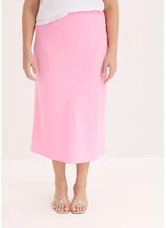 Jupe midi en satin, bonprix