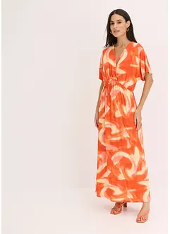 Robe longue à imprimé batik, en viscose douce et extensible, bonprix