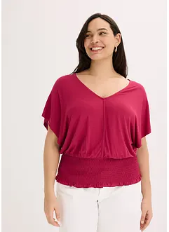T-shirt à base smockée, bonprix