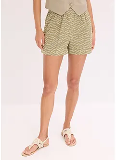 Short avec broderies anglaises, bonprix