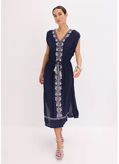 Robe midi bohème avec broderie, bonprix