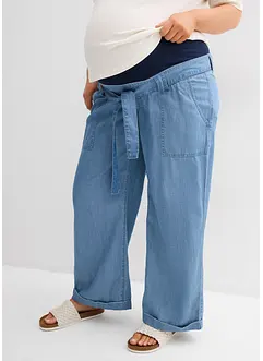 Pantalon de grossesse 2en1 léger avec bandeau taille mi-haute, bonprix