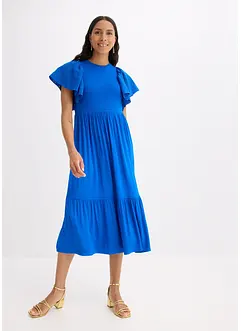 Robe en jersey à motif ajouré en viscose douce et extensible, bonprix