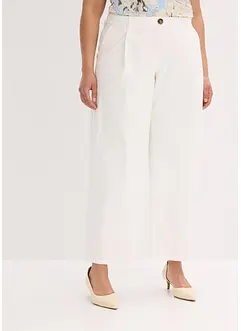 Pantalon à pinces en twill de coton, bonprix