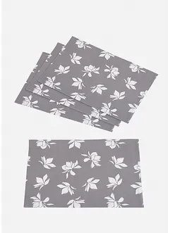 Lot de 4 sets de table en coton à imprimé floral, bonprix