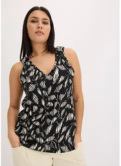 Top imprimé en jersey texturé, bonprix