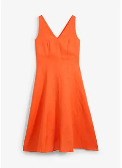 Robe midi 100% lin, bonprix
