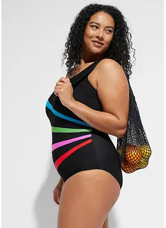 Maillot 1 pièce sculptant, maintien fort, à empiècements, bonprix
