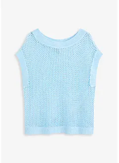 Pull en grosse maille ajourée avec fil brillant, bonprix