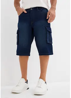 Bermuda cargo en jean, coupe loose, bonprix