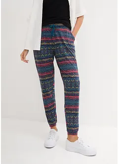 Pantalon en jersey imprimé, bonprix