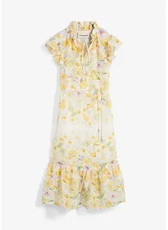 Robe longue en ramie avec un bel imprimé floral, bonprix