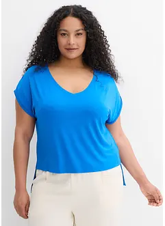 T-shirt fluide oversize en viscose mélangée, bonprix
