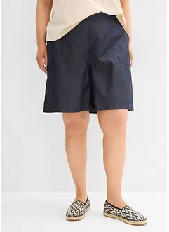 Short à taille élastiquée, avec du lin rafraîchissant, bonprix