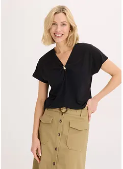 T-shirt avec anneau décoratif, bonprix