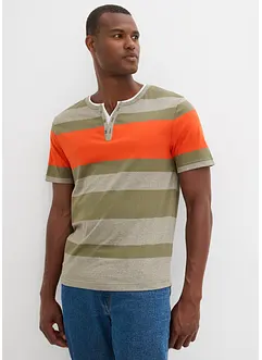 T-shirt col Henley manches courtes, bonprix