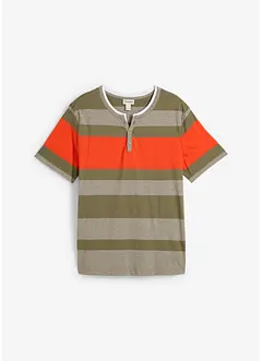 T-shirt col Henley manches courtes, bonprix