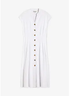 Robe midi légère en lin mélangé, bonprix