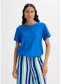 Blouse manches courtes en viscose mélangée, bonprix
