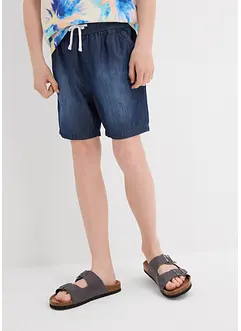 Short en jean 100% coton, taille élastiquée, regular, bonprix