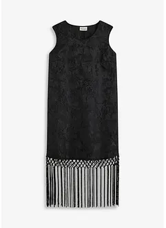 Robe courte à franges, bonprix