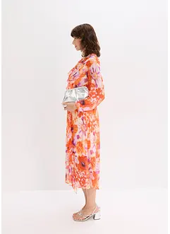 Robe en crêpe à volants, bonprix