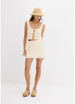 Mini-jupe texturée, bonprix