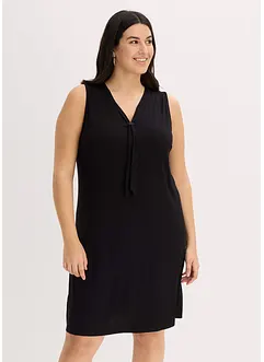 Robe en jersey à col lavallière, bonprix
