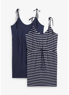 Lot de 2 robes en jersey 100% coton, bonprix