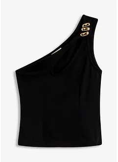 Top asymétrique avec bijou, bonprix