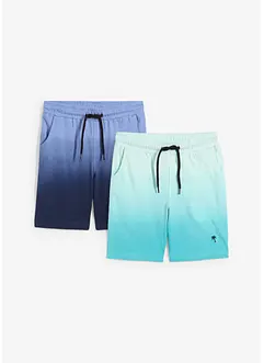 Lot de 2 bermudas en molleton 100% coton, bonprix