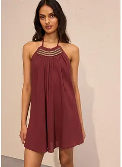 Robe à bretelles, effet froissé, bonprix