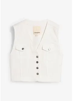 Gilet sans manches en jean extensible, bonprix