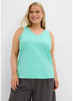 Lot de 2 débardeurs 100% coton, bonprix