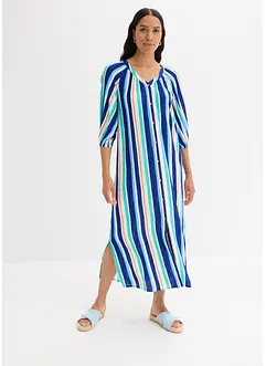Robe caftan rayée en viscose texturée, bonprix