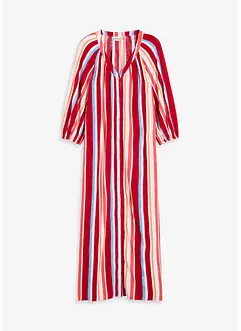 Robe caftan rayée en viscose texturée, bonprix