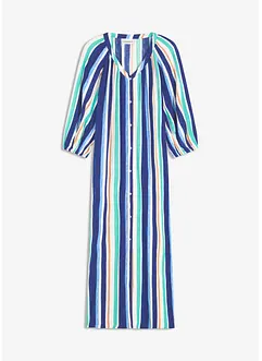 Robe caftan rayée en viscose texturée, bonprix