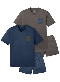 Lot de 2 pyjashorts (4 pces), bonprix