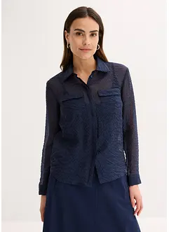 Chemisier transparent et texturé, bonprix