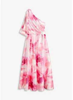 Robe asymétrique en satin brillant, bonprix