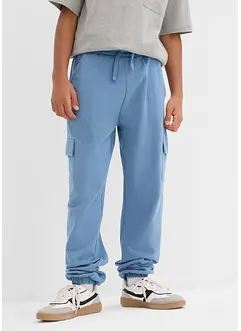 Pantalon de jogging à poches cargo, 100% coton, bonprix