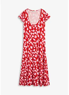 Robe imprimée en jersey viscose extensible, bonprix