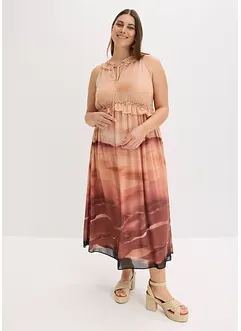 Robe imprimée en crêpe, bonprix